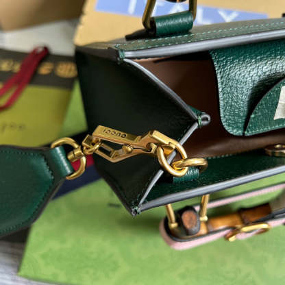 gg Diana Mini Tote Bag Green For Women, Women&#8217;s Bags 7.9in/20cm gg ‎702732 U3ZDT 3670