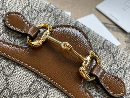 gg Children&#8217;s Horsebit 1955 Mini Bag Beige For Women, Women&#8217;s Bags 7in/18cm gg‎ ‎699296 92TCG 8563