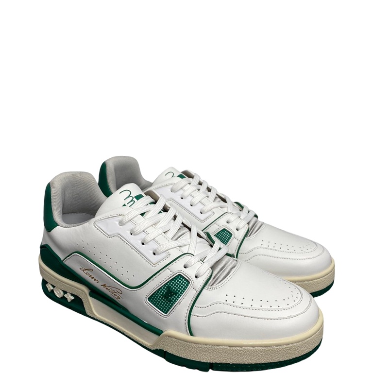 LUV TRAINER SNEAKER MIX OF MATERIALS WHITE/GREEN