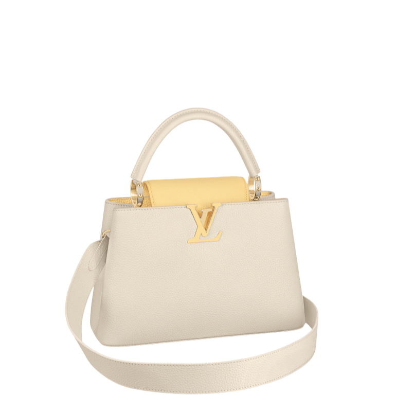 LUV CAPUCINES MM 31CM PLUME YELLOW