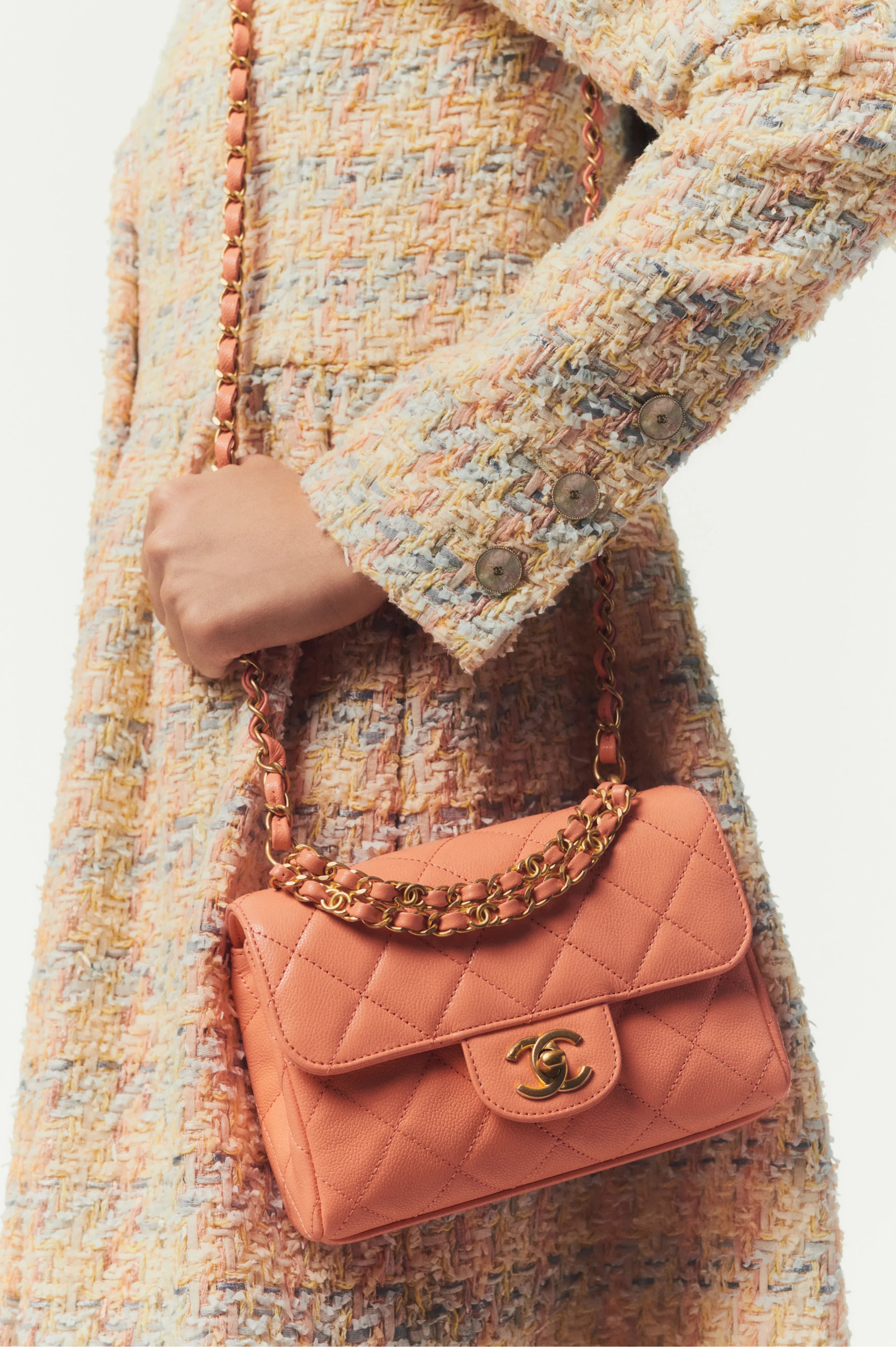 Light Orange Mini Flap Bag  AS5239