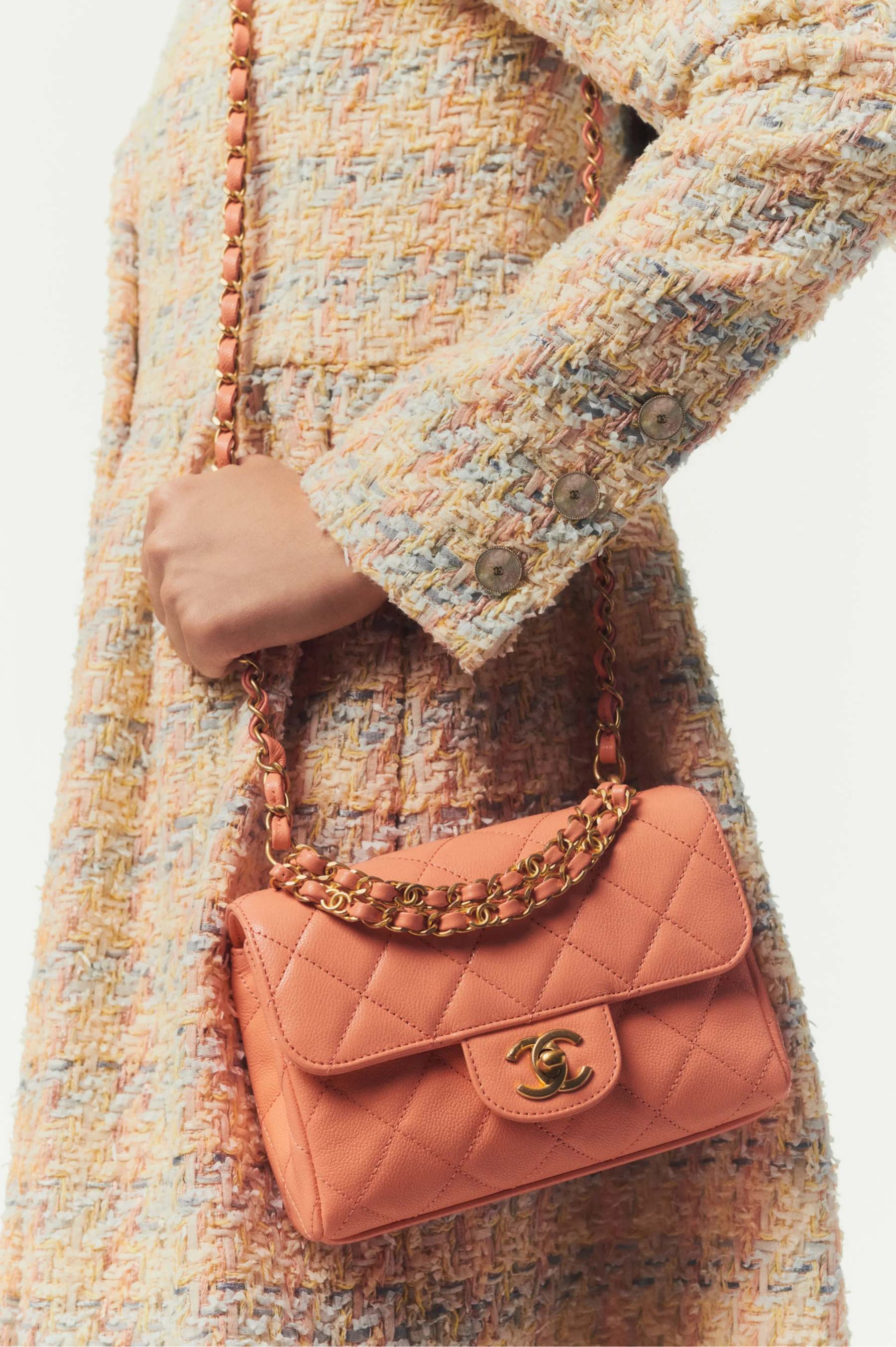 Light Orange Mini Flap Bag  AS5239