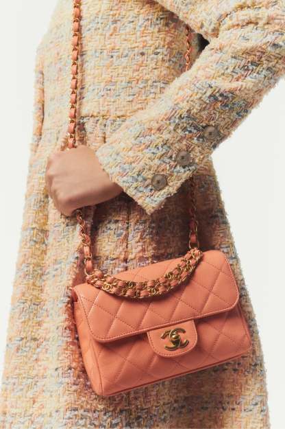 Light Orange Mini Flap Bag  AS5239