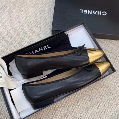 CHL BALLERINA FLATS BLACK/GOLD