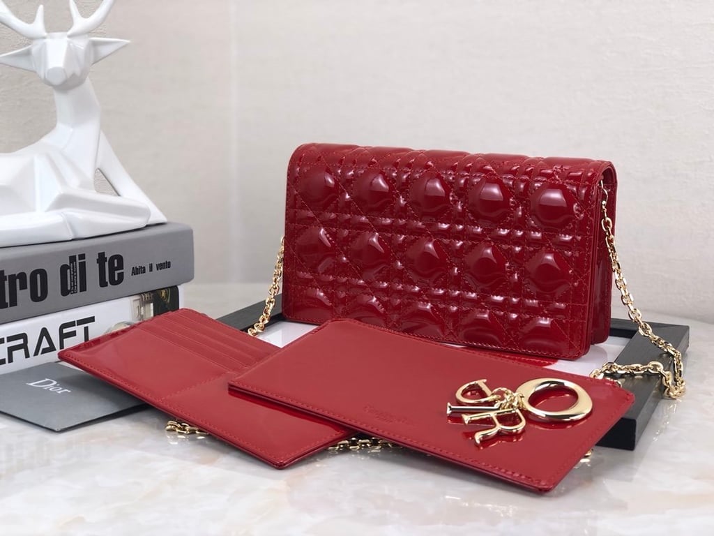 dir LADY POUCH CHERRY RED S0204OVRB_M323