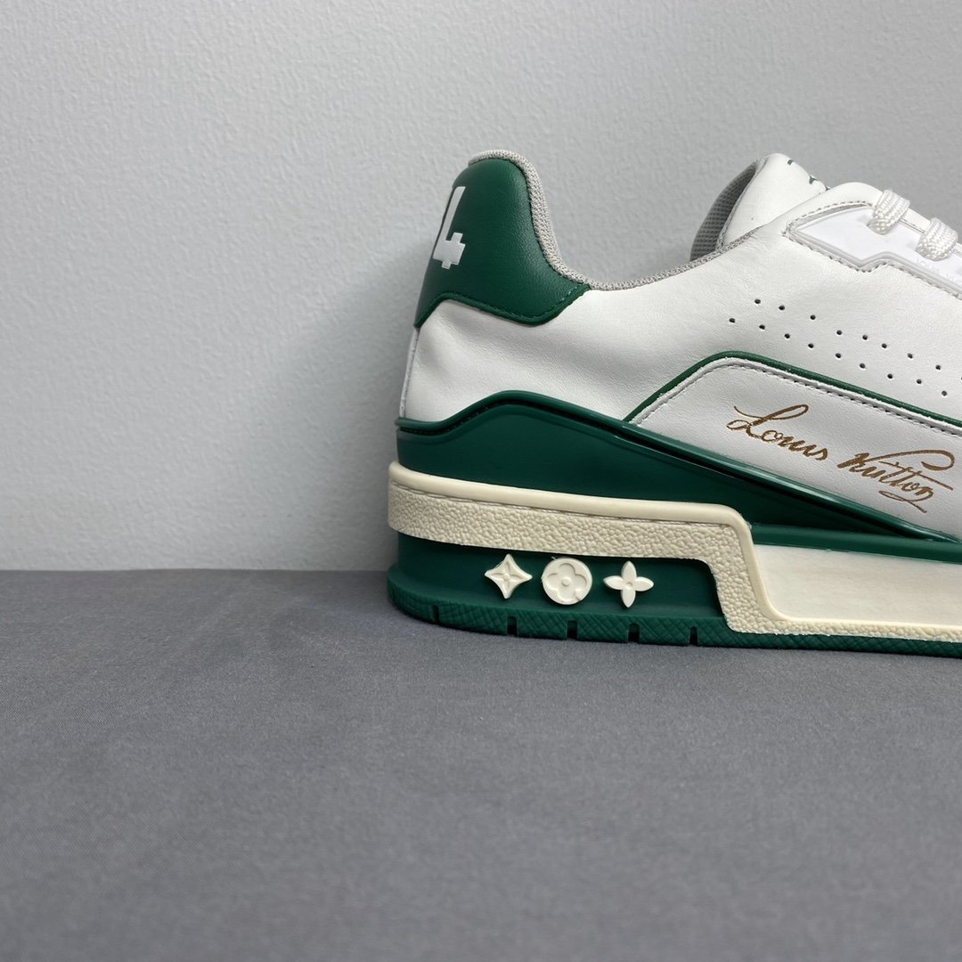 LUV TRAINER SNEAKER MIX OF MATERIALS WHITE/GREEN