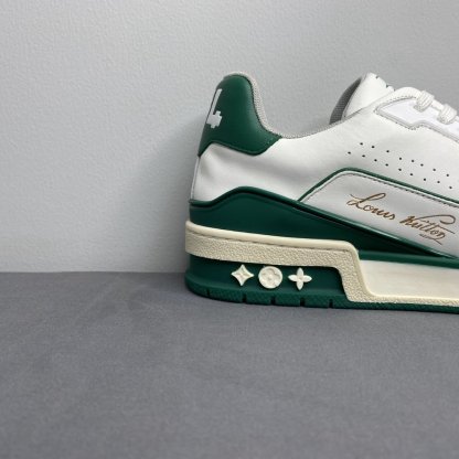 LUV TRAINER SNEAKER MIX OF MATERIALS WHITE/GREEN