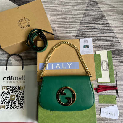 gg Blondie Shoulder Bag Green For Women, Women&#8217;s Bags 11in/28cm gg‎