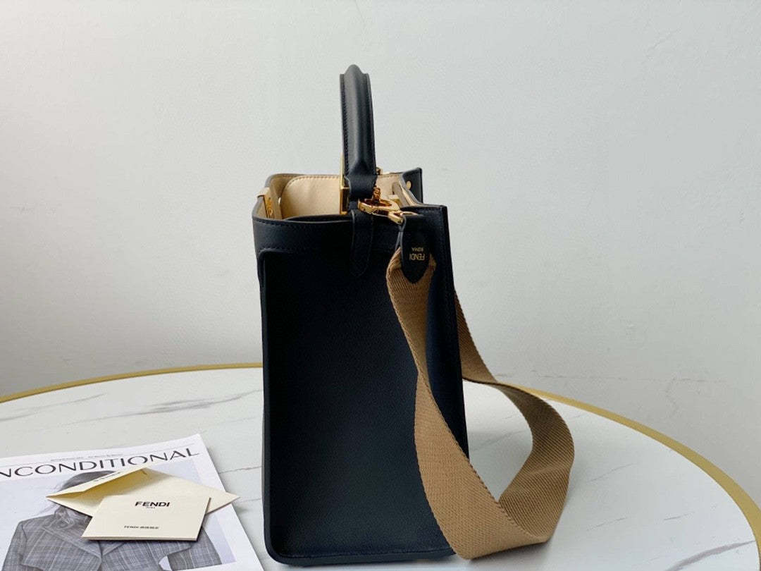 FI Peekaboo X-Lite Tote Medium Navy Blue Bag For Woman 30cm/12in