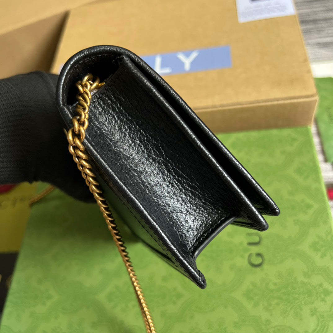 gg Diana Mini Bag With Bamboo Black For Women, Women’s Bags 7.5in/19cm gg 696817 DJ20T 1000
