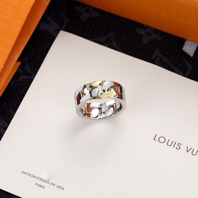 LV SILVER RING