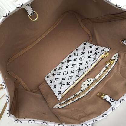 LUV NEVERFULL MONOGRAM GIANT JUNGLE MM GREEN BEIGE