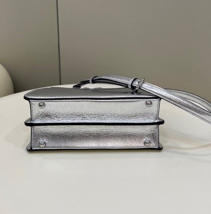 FI Peekaboo Small Silver Bag For Woman 27cm/11in