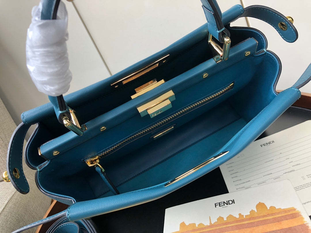 FI Handle Bag Blue For Woman 12.6in/32cm