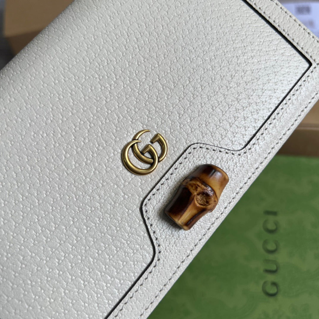 gg Diana Mini Bag With Bamboo White For Women, Women’s Bags 7.5in/19cm gg 