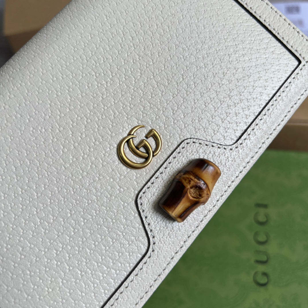 gg Diana Mini Bag With Bamboo White For Women, Women’s Bags 7.5in/19cm gg 