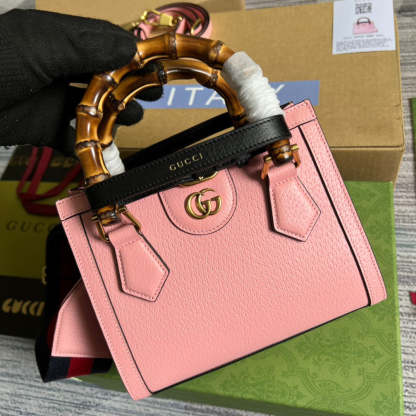 gg Diana Mini Tote Bag Pink For Women, Women’s Bags 7.9in/20cm gg ‎702732 U3ZDT 5479