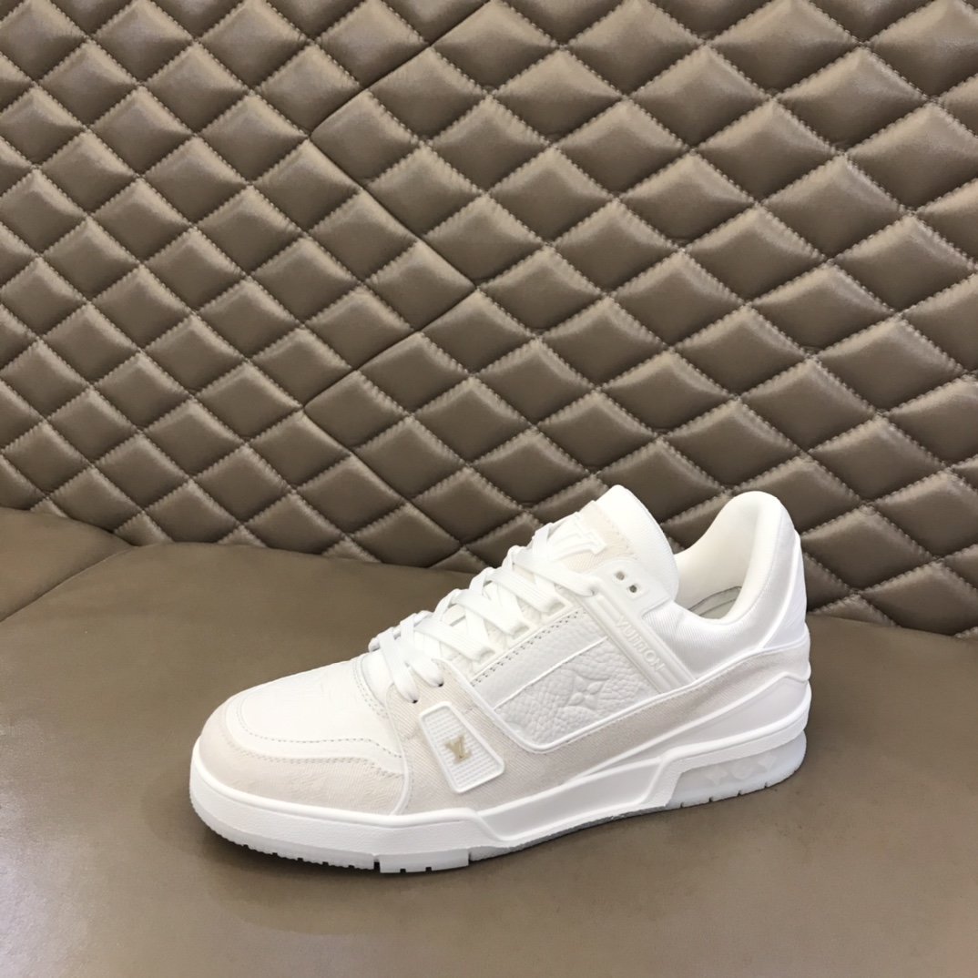 LUV TRAINER SNEAKER MONOGRAM PATENT CANVAS WHITE VIRGIL ABLOH