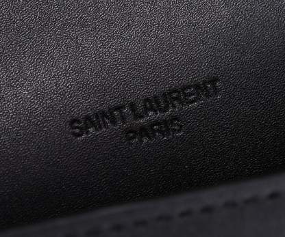 SAINT LAURENT LOU CAMERA BAG IN QUILTED NOIR LEATHER BLACK 18CM