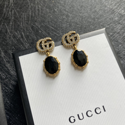 GG GG BLACK EARRINGS