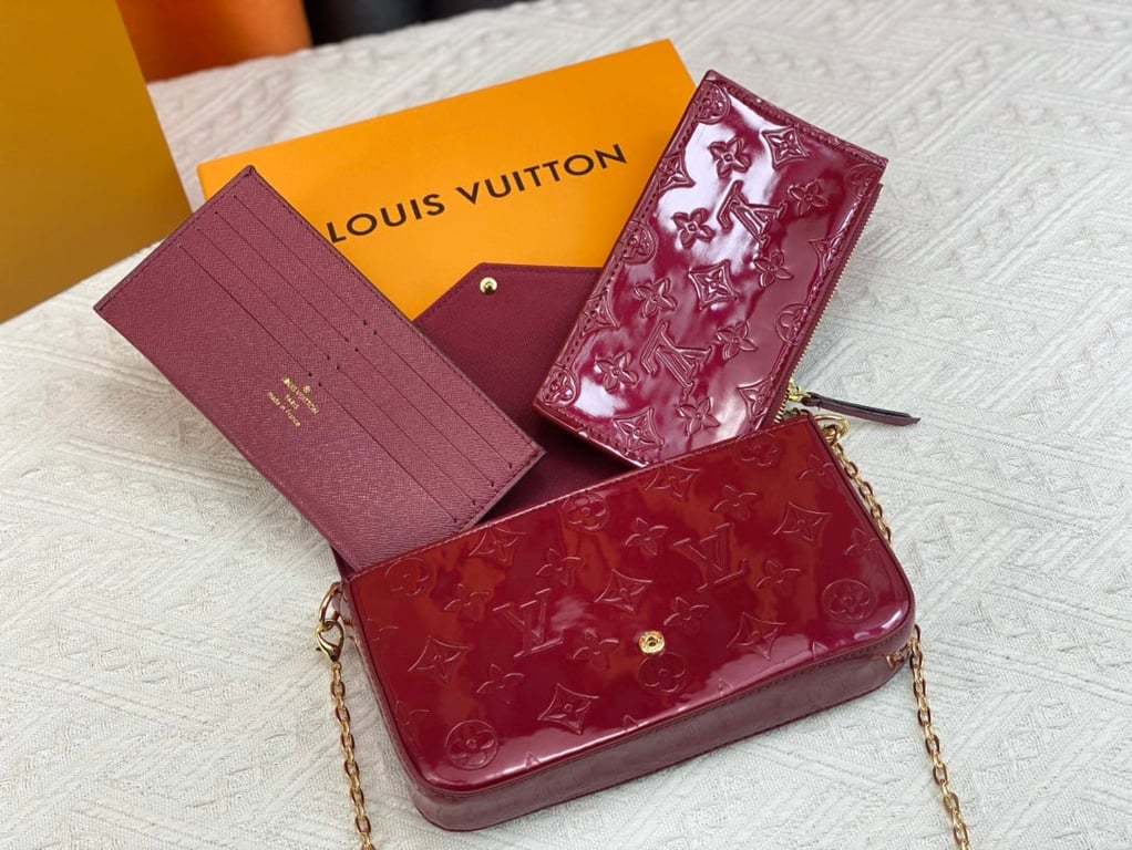 LUV POCHETTE FELICIE WINE RED 21CM