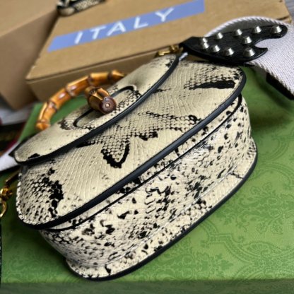 gg Bamboo 1947 Mini Top Handle Bag Natural For Women, Women’s Bags 6.7in/17cm gg