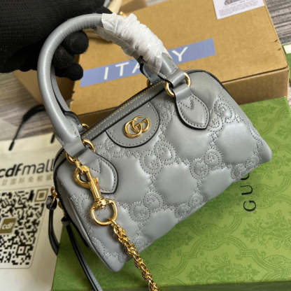 gg Matelasse Top Handle Bag Black For Women, Women&#8217;s Bags 7.5in/19cm gg ‎702251 UM8HG 1046