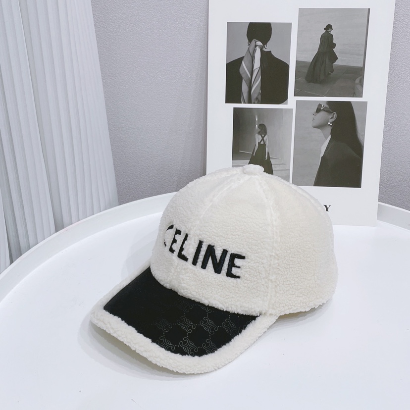 CL AUTUMN AND WINTER HAT BLACK AND WHITE