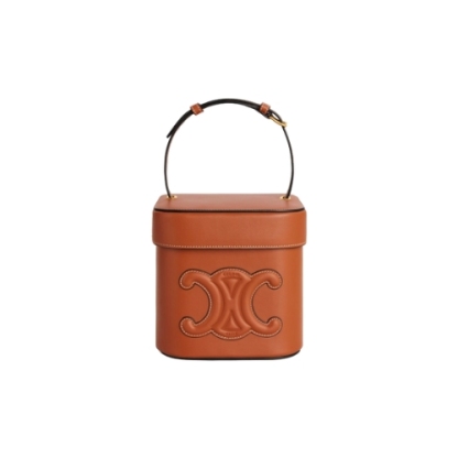 CE SMALL BOX CUIR TRIOMPHE IN SMOOTH CALFSKIN TAN 199253DU304LU