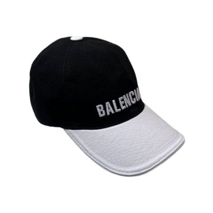 BALENCIAGA LOGO FRONT CAP BLACK