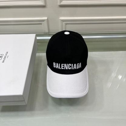 BALENCIAGA LOGO FRONT CAP BLACK