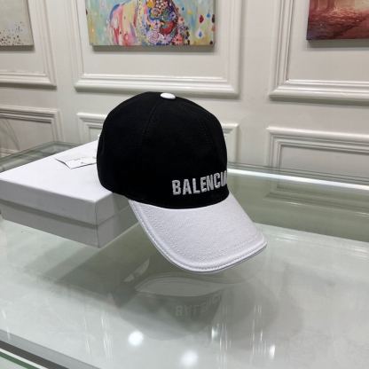 BALENCIAGA LOGO FRONT CAP BLACK