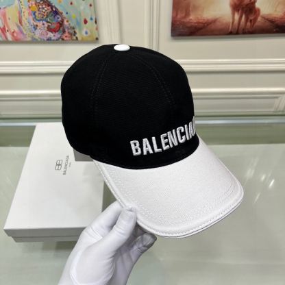 BALENCIAGA LOGO FRONT CAP BLACK