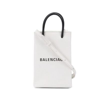 BALENCIAGA MINI SHOPPING BAG IN WHITE 18CM 5938260AI2N9000