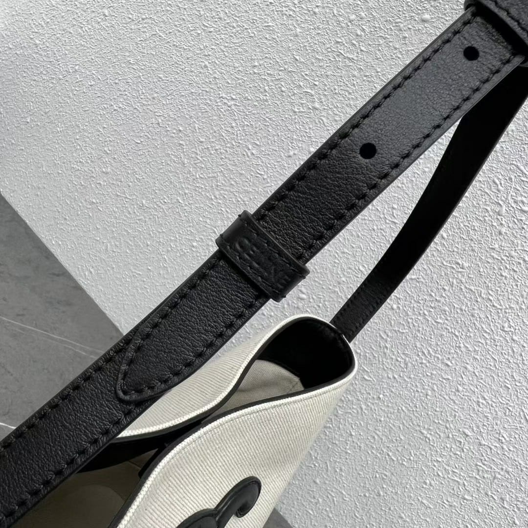 CE TRIOMPHE BUCKET BAG WHITE 22CM