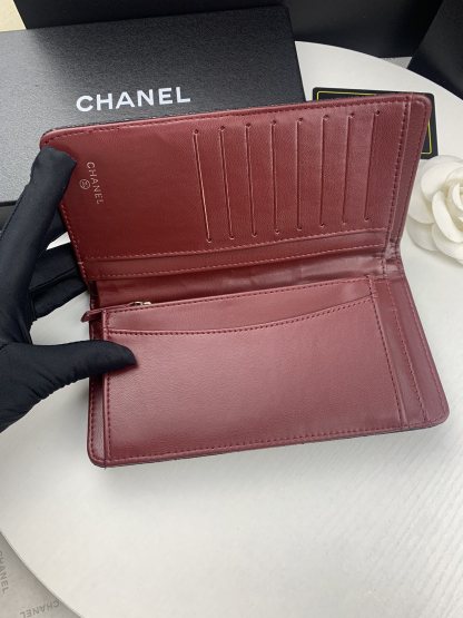 CHL BLACK CAVIAR LEATHER CLASSIC LONG FLAP WALLET 19.5CM