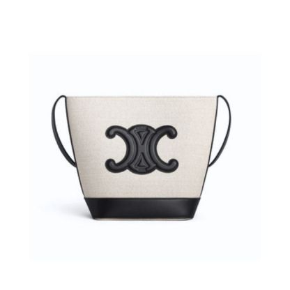 CE TRIOMPHE BUCKET BAG WHITE 22CM