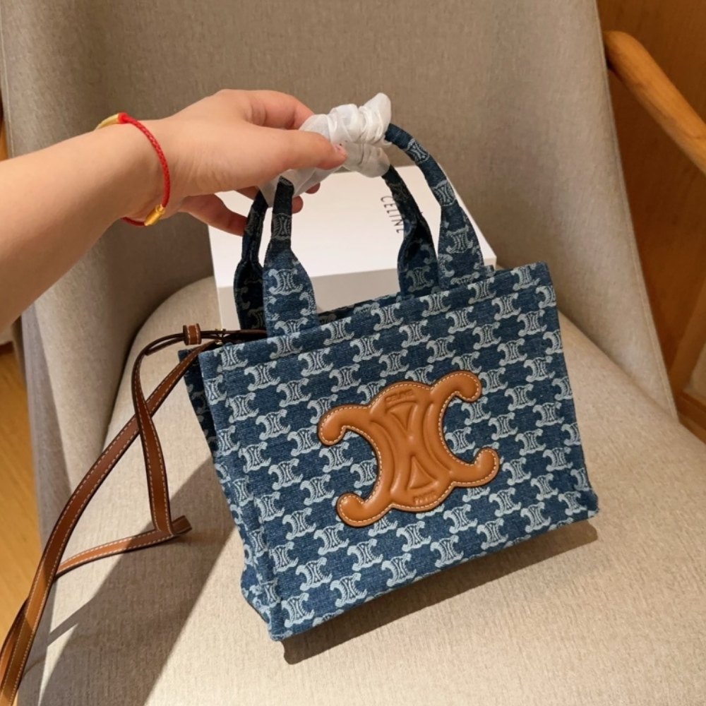 CE SMALL CABAS THAIS DENIM 24CM