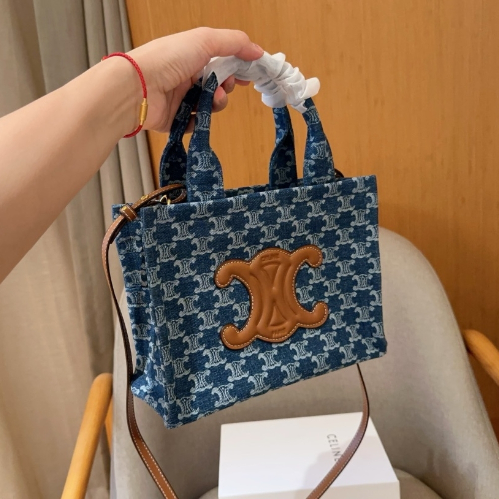 CE SMALL CABAS THAIS DENIM 24CM