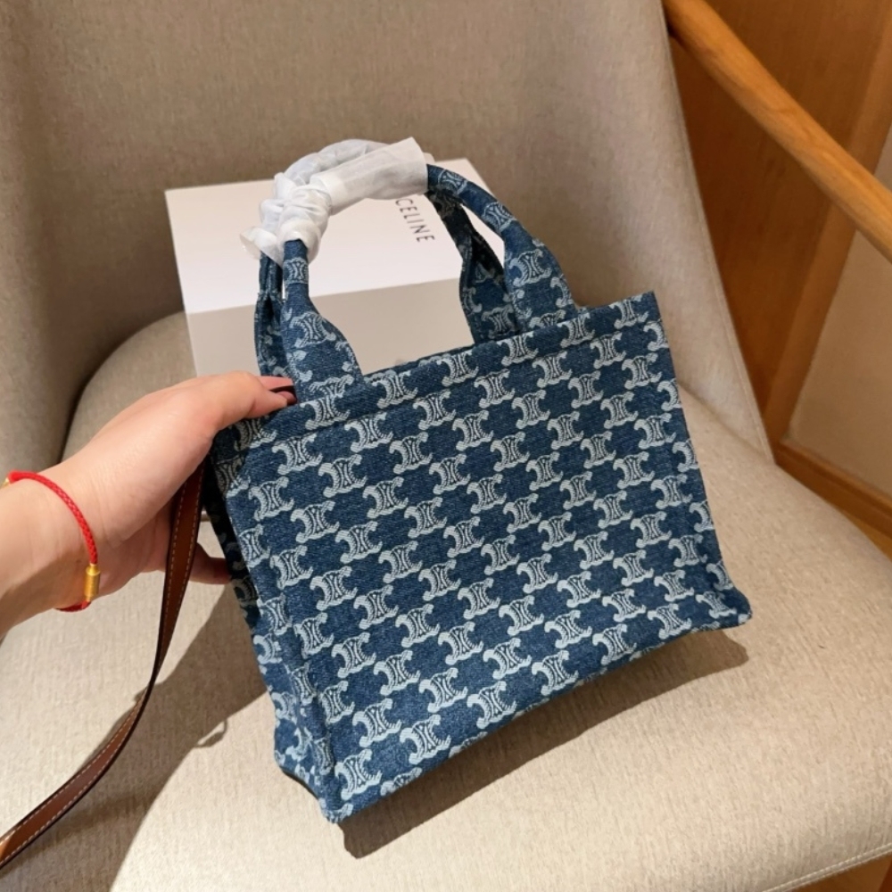 CE SMALL CABAS THAIS DENIM 24CM