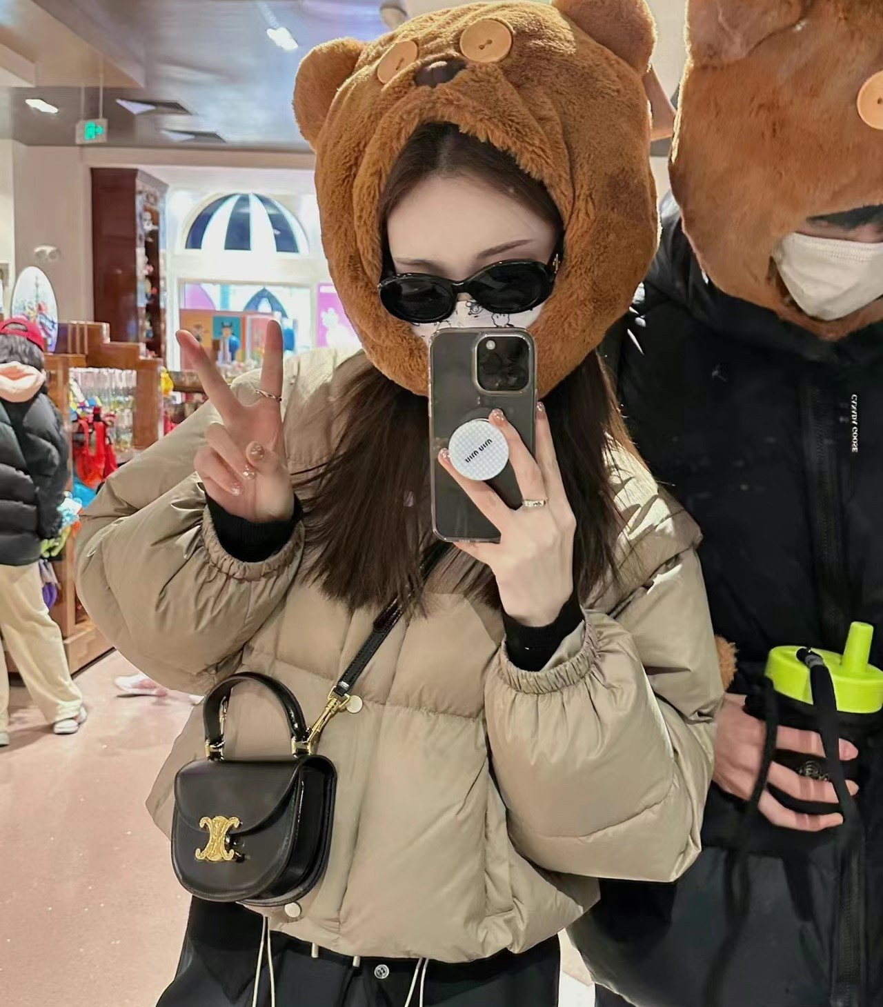 CE MINI BESACE CLEA IN SHINY CALFSKIN BLACK 15CM 10L063ETZ 38NO