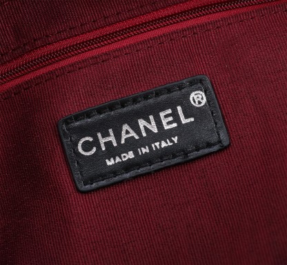 CC CALFSKIN QUILTED LARGE CAMBON TOTE BLACK 41CM