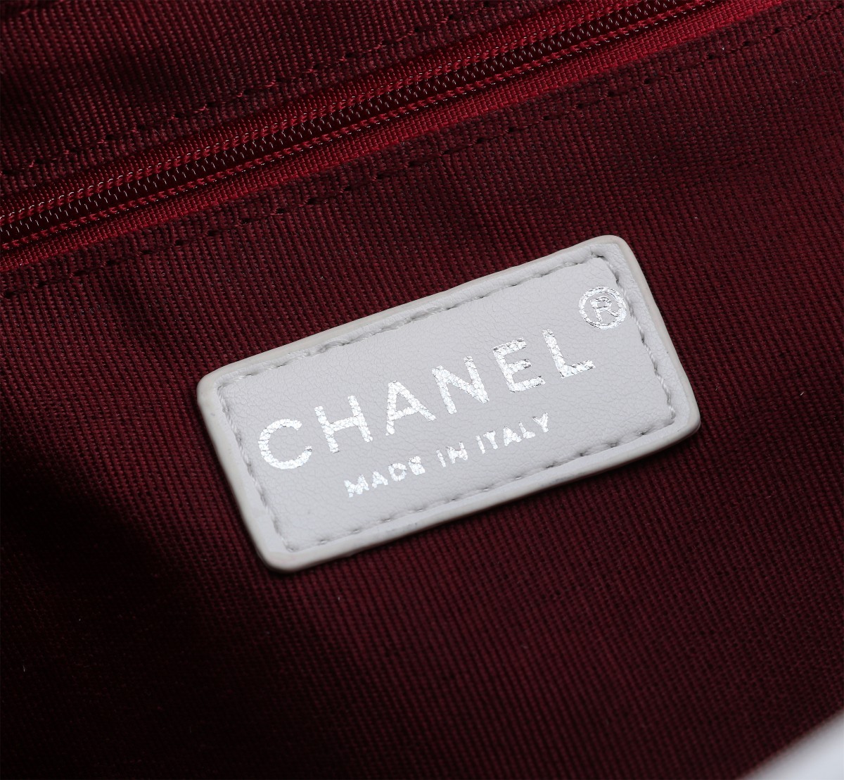 CC CALFSKIN QUILTED LARGE CAMBON TOTE BLACK WHITE 41CM