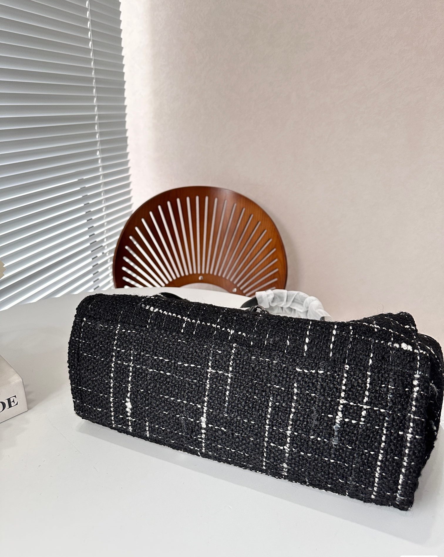 CC TWEED MEDIUM DEAUVILLE  TOTE BLACK MULTICOLOR 37CM