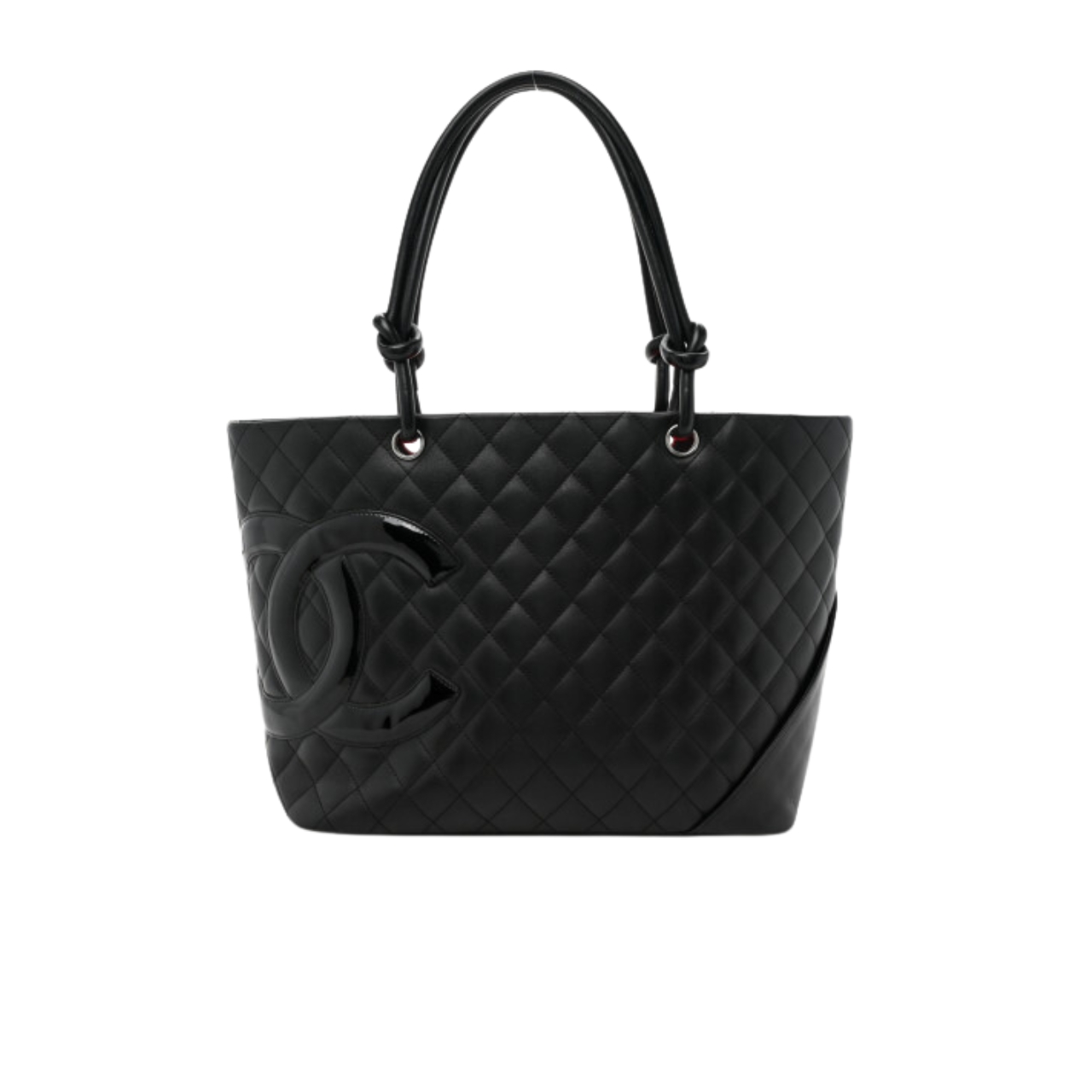 CC CALFSKIN QUILTED LARGE CAMBON TOTE BLACK 41CM