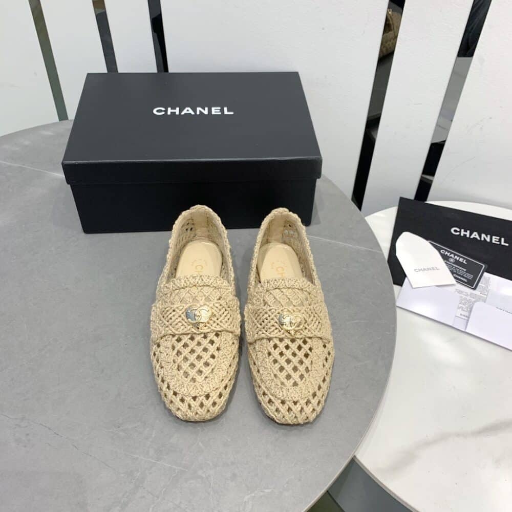 CHL BEIGE JUTE BRAIDED CORD LOAFERS