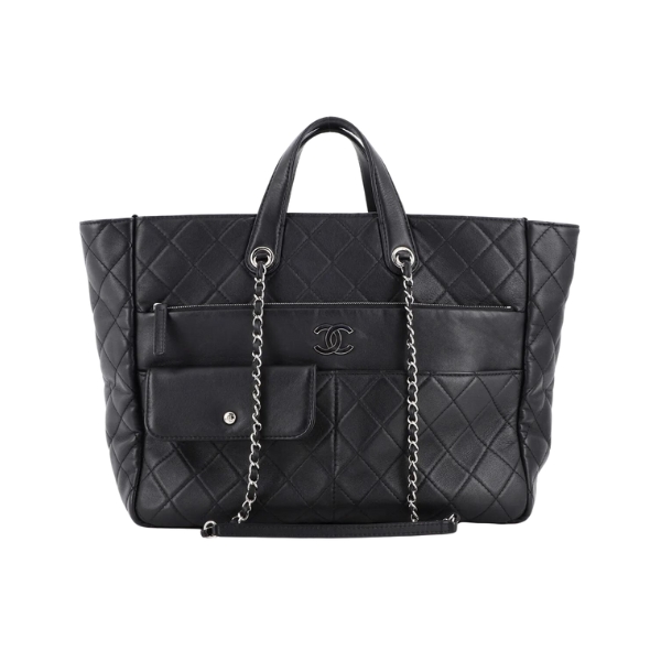 CC ULTRA POCKET TOTE BLACK 37CM