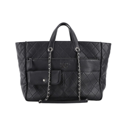 CC ULTRA POCKET TOTE BLACK 37CM