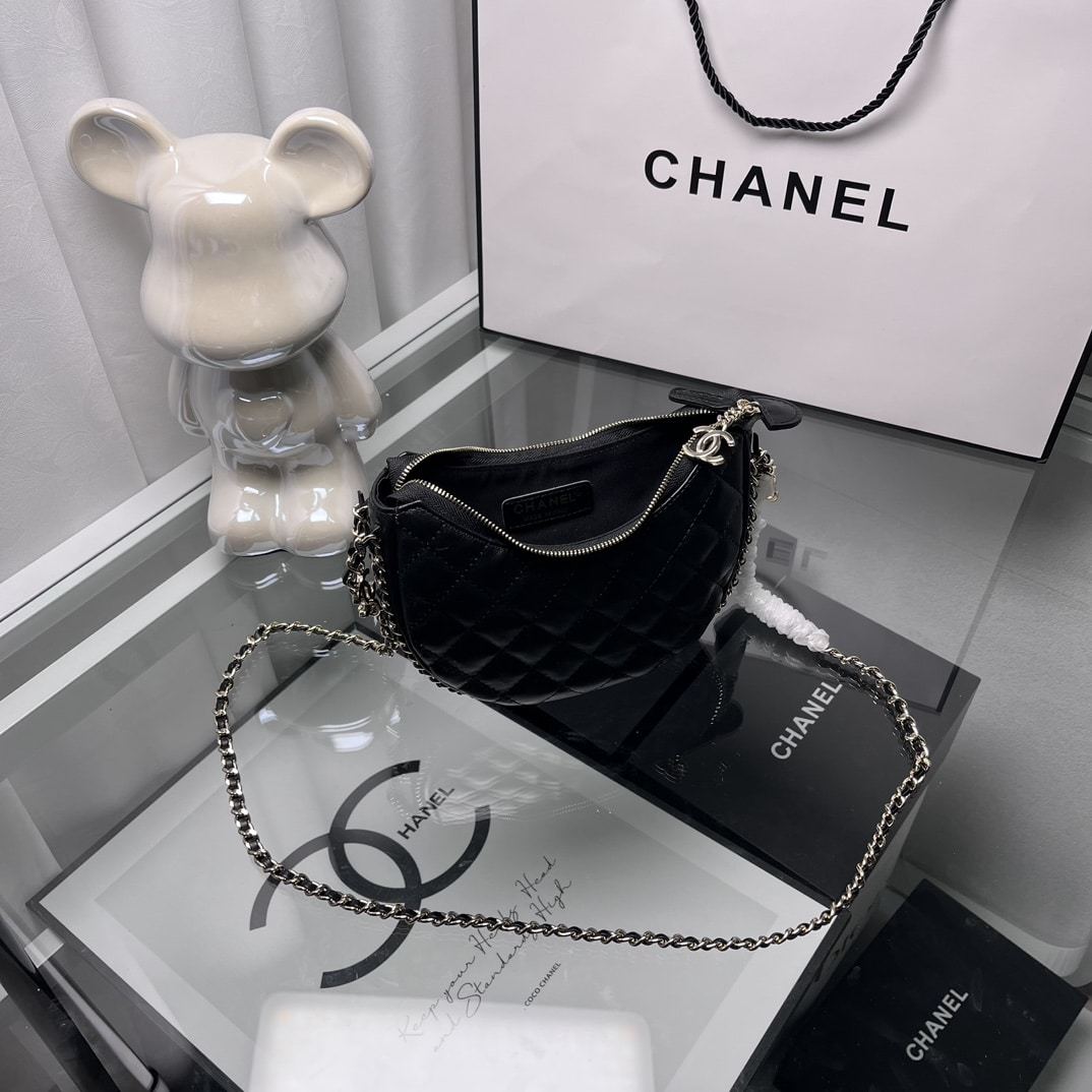 CC SMALL HOBO BAG BLACK 20CM AS3917 B10551 94305