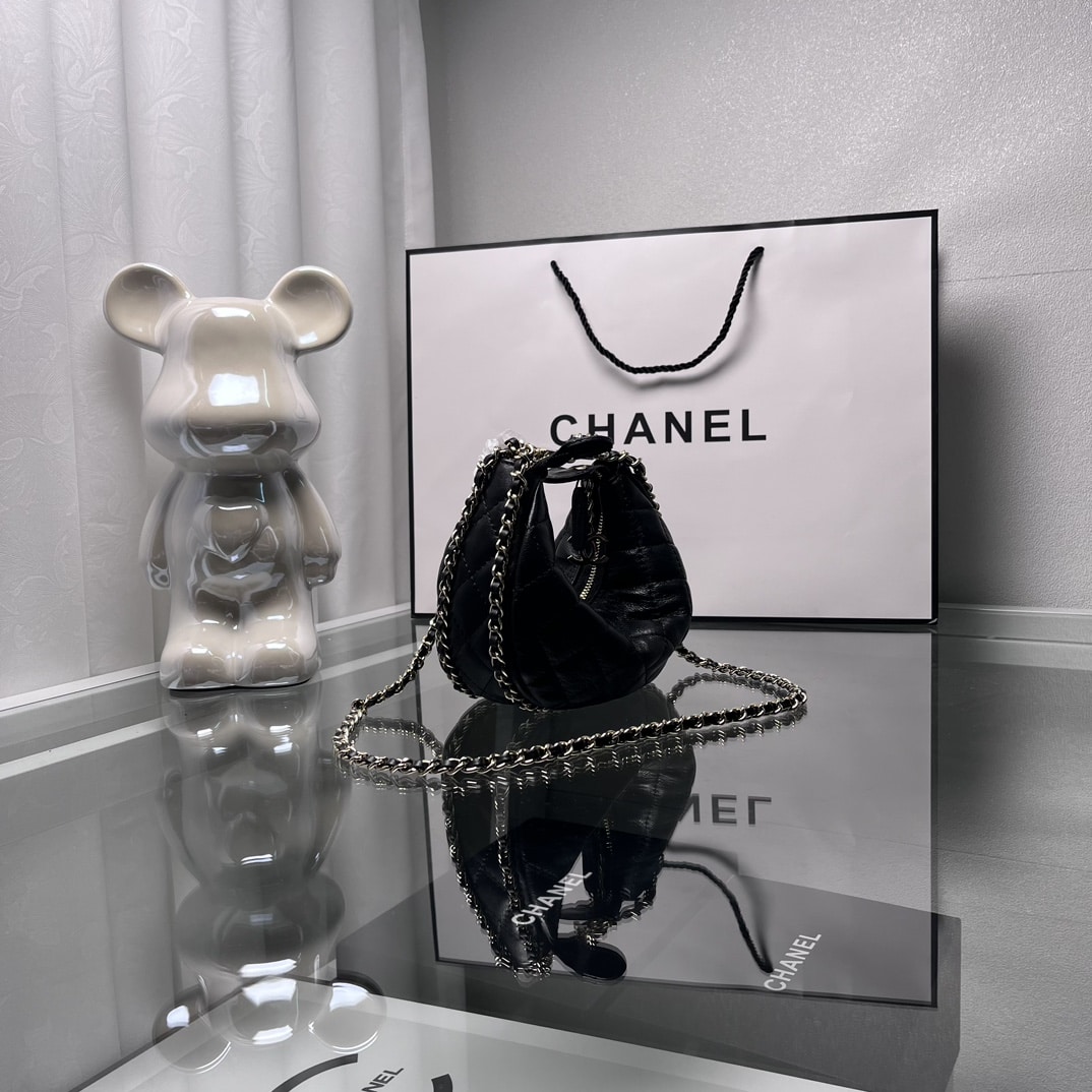 CC SMALL HOBO BAG BLACK 20CM AS3917 B10551 94305